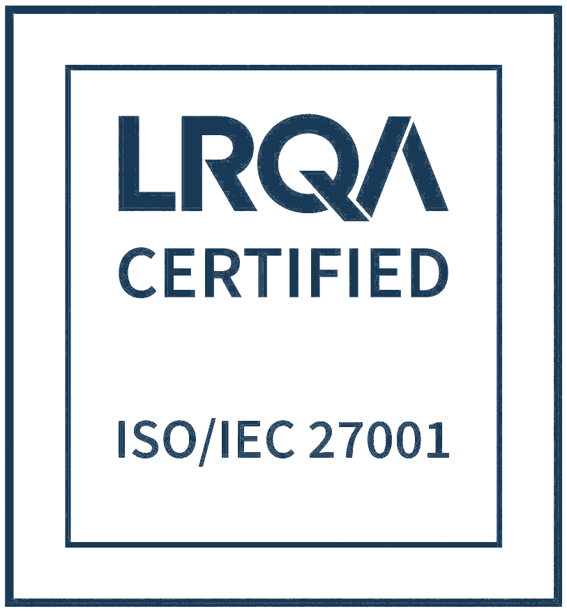 LRQA Certified ISO/IEC 27001
